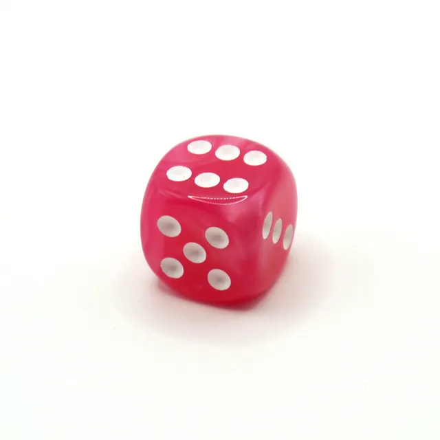 dice4friends-d6-augenw-rfel-pearl-pink-white-einzelw-rfel-16mm image 1