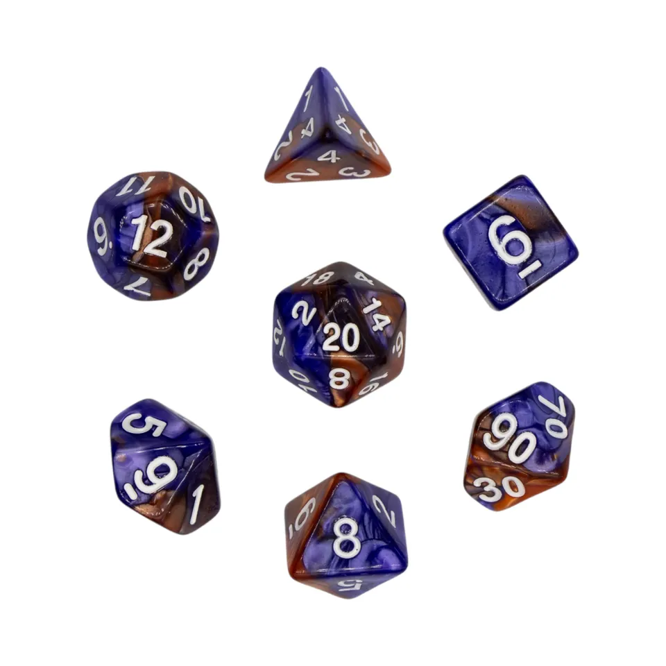 dice4friends-rpg-w-rfelset-racing-purple-copper-7-tlg-lila image 1