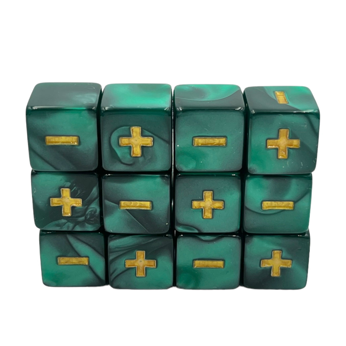 dice4friends-fate-fudge-w-rfel-marble-darkgreen-sonderw-rfel image 4