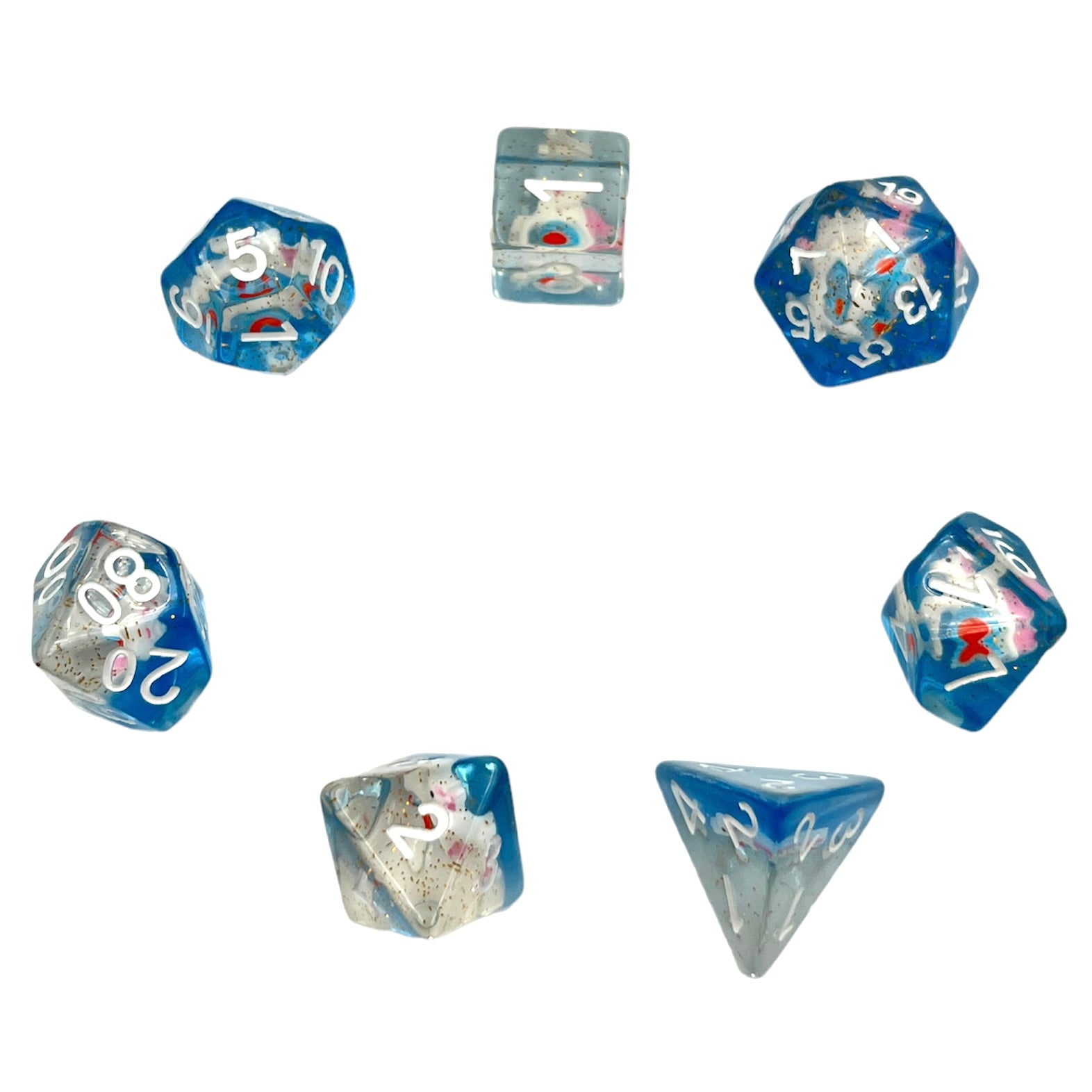 dice4friends-7-teiliges-rpg-w-rfelset-blue-unicorn-transparent image 2