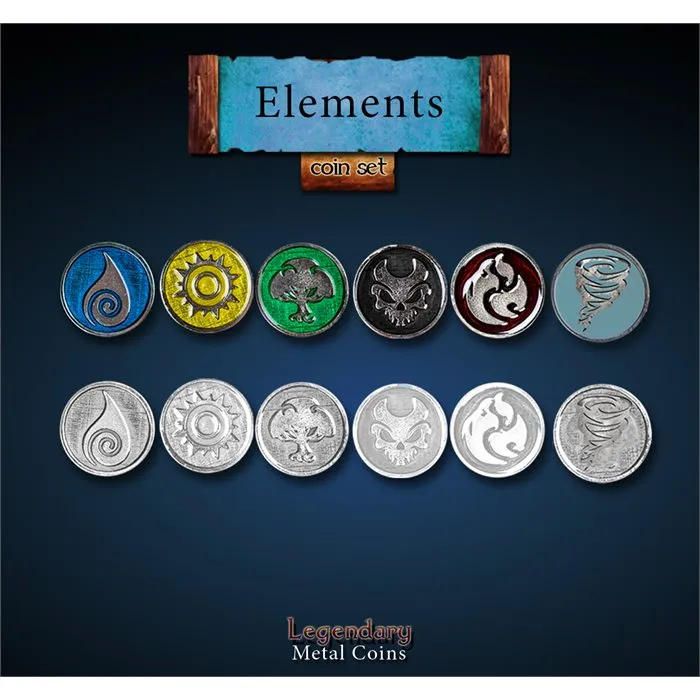 drawlab-legendary-metal-coins-elements-pack-metallm-nzen-6er-28-mm image 1