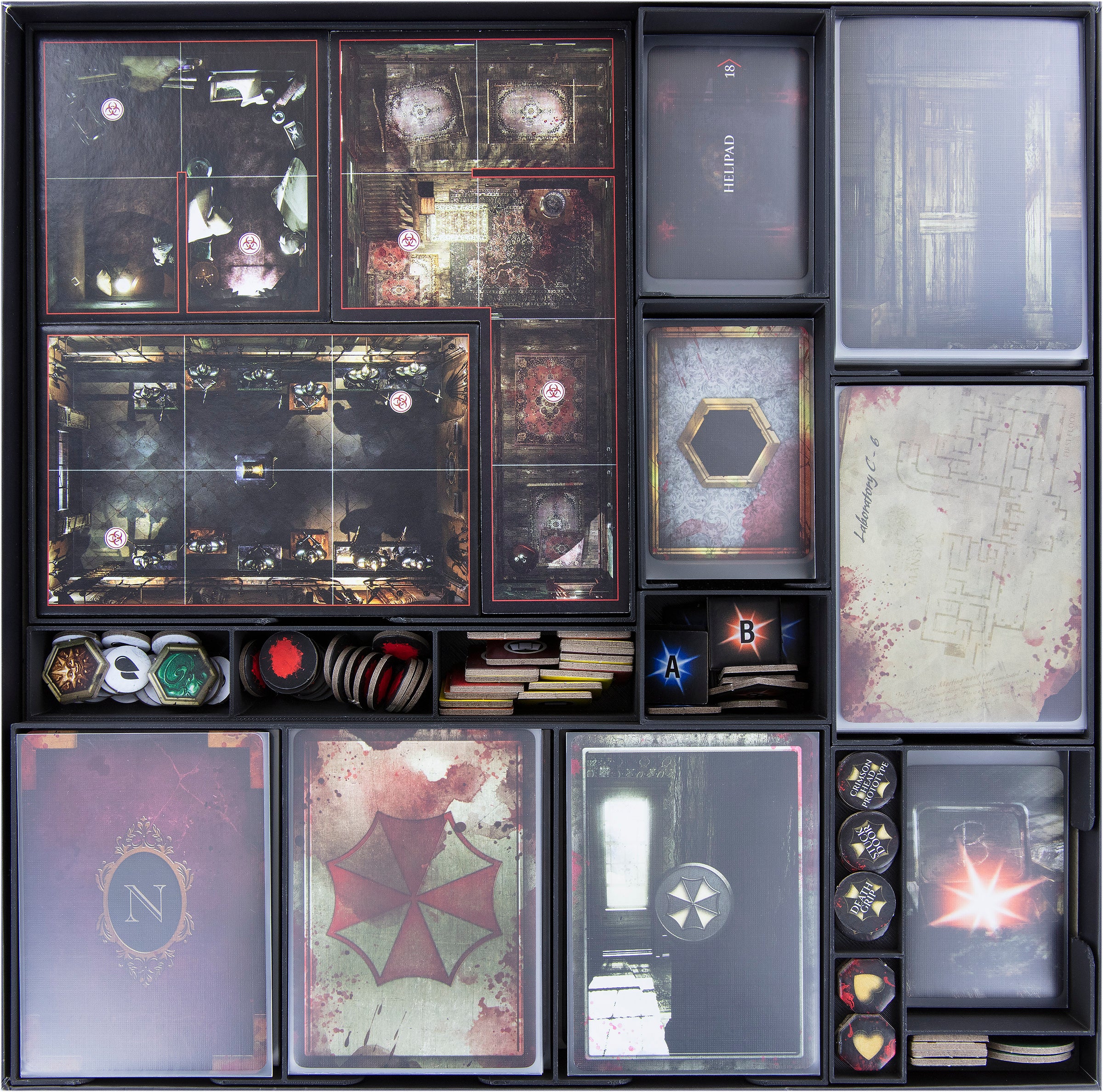 feldherr-foam-resident-evil-brettspiel-set-organizer-grundspiel image 2