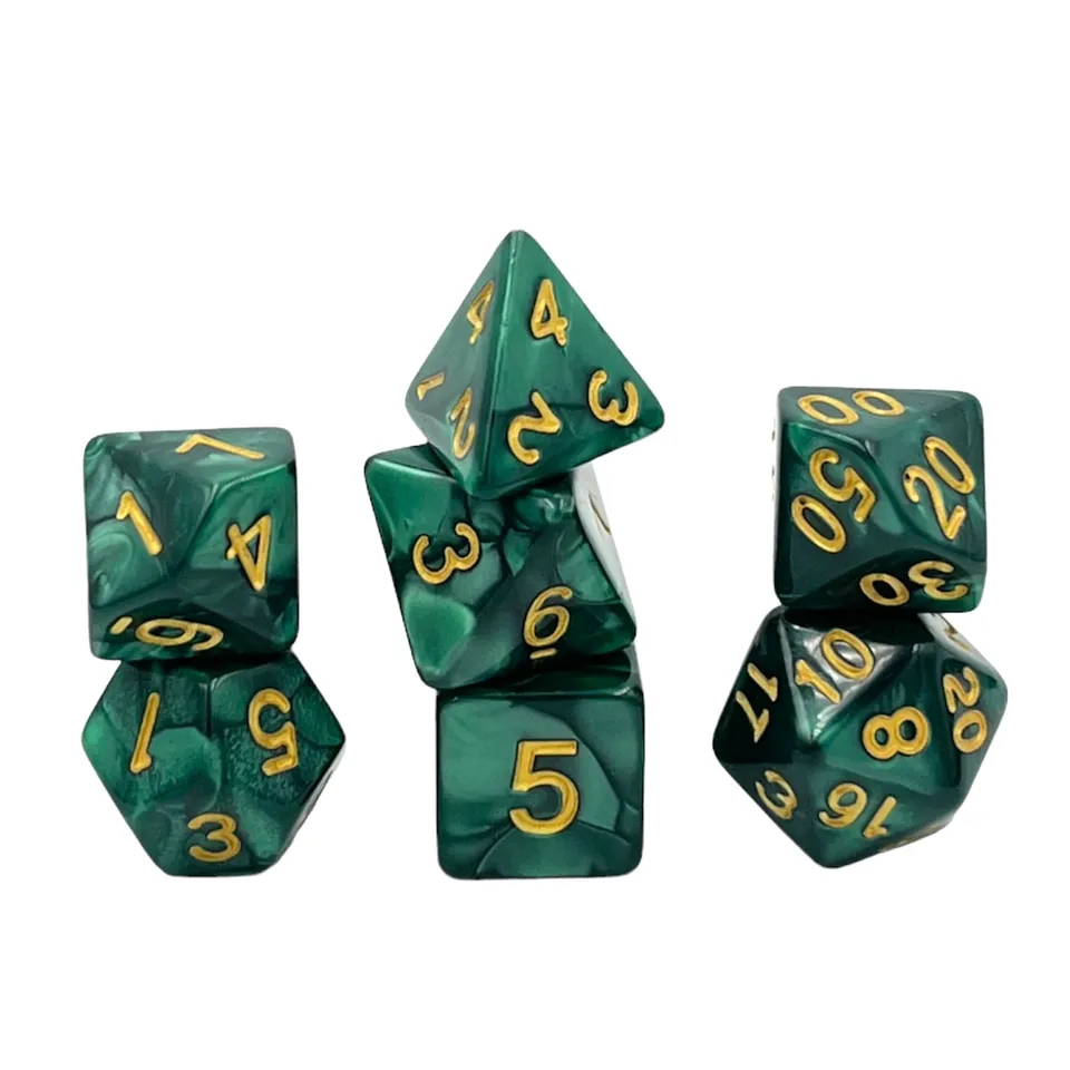 dice4friends-rpg-w-rfelset-7-teilig-pearl-forest-green-dunkel image 1