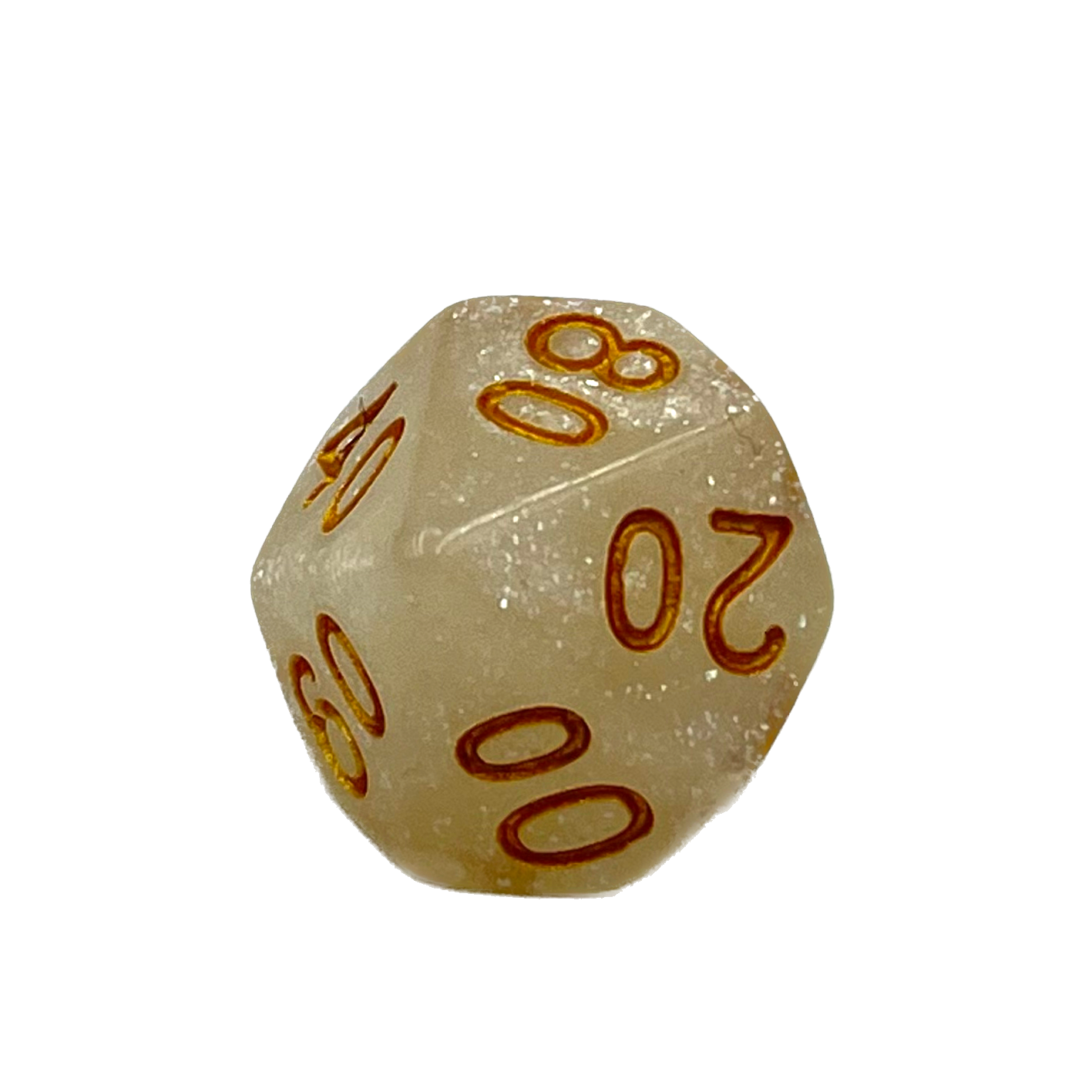 dice4friends-einzelw-rfel-d10-galaxy-white-gold-00-90 image 1