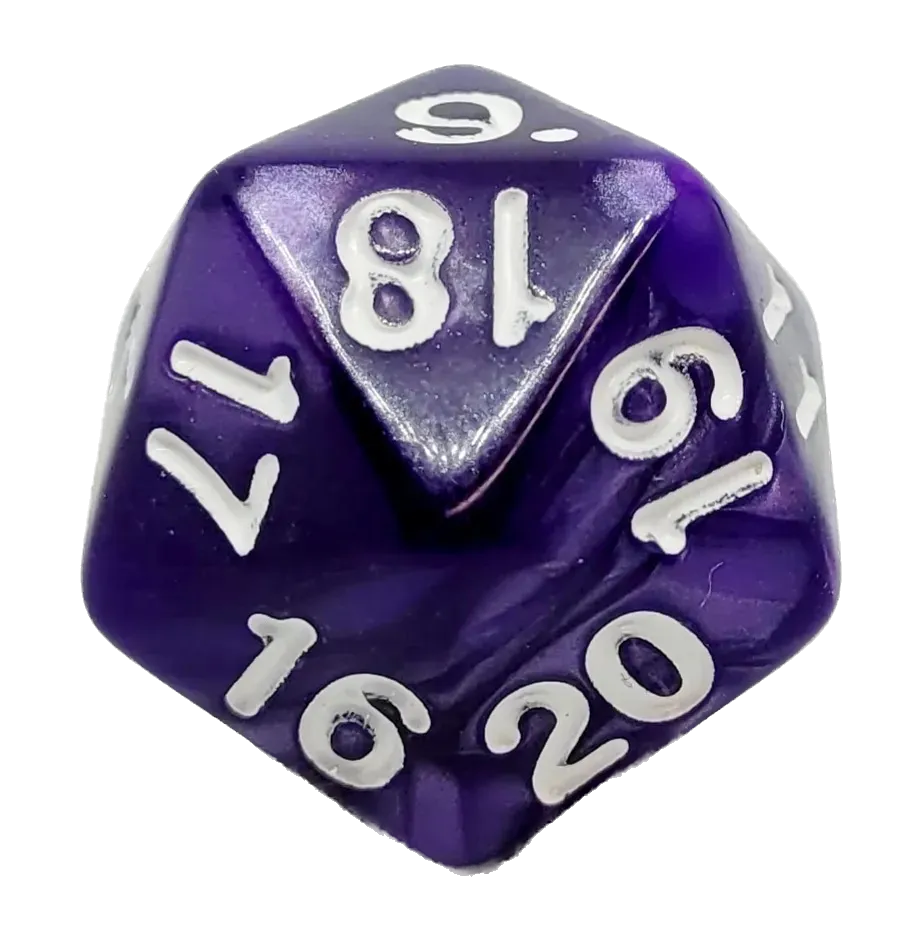 dice4friends-sonderw-rfel-spindown-d20-purple-25mm-lila image 1