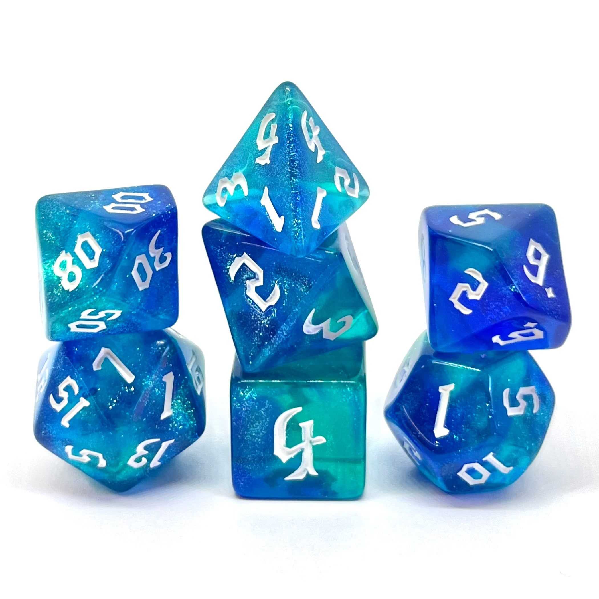 dice4friends-galaxy-saphire-w-rfelset-7-teilig-farbverlauf image 1