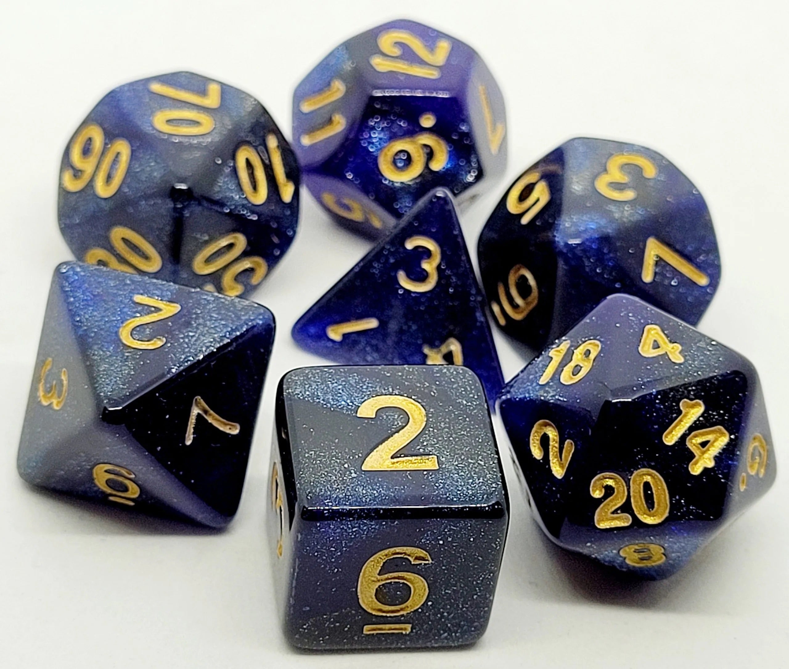 dice4friends-galaxy-blue-w-rfelset-7-teilig-blau-gold image 2