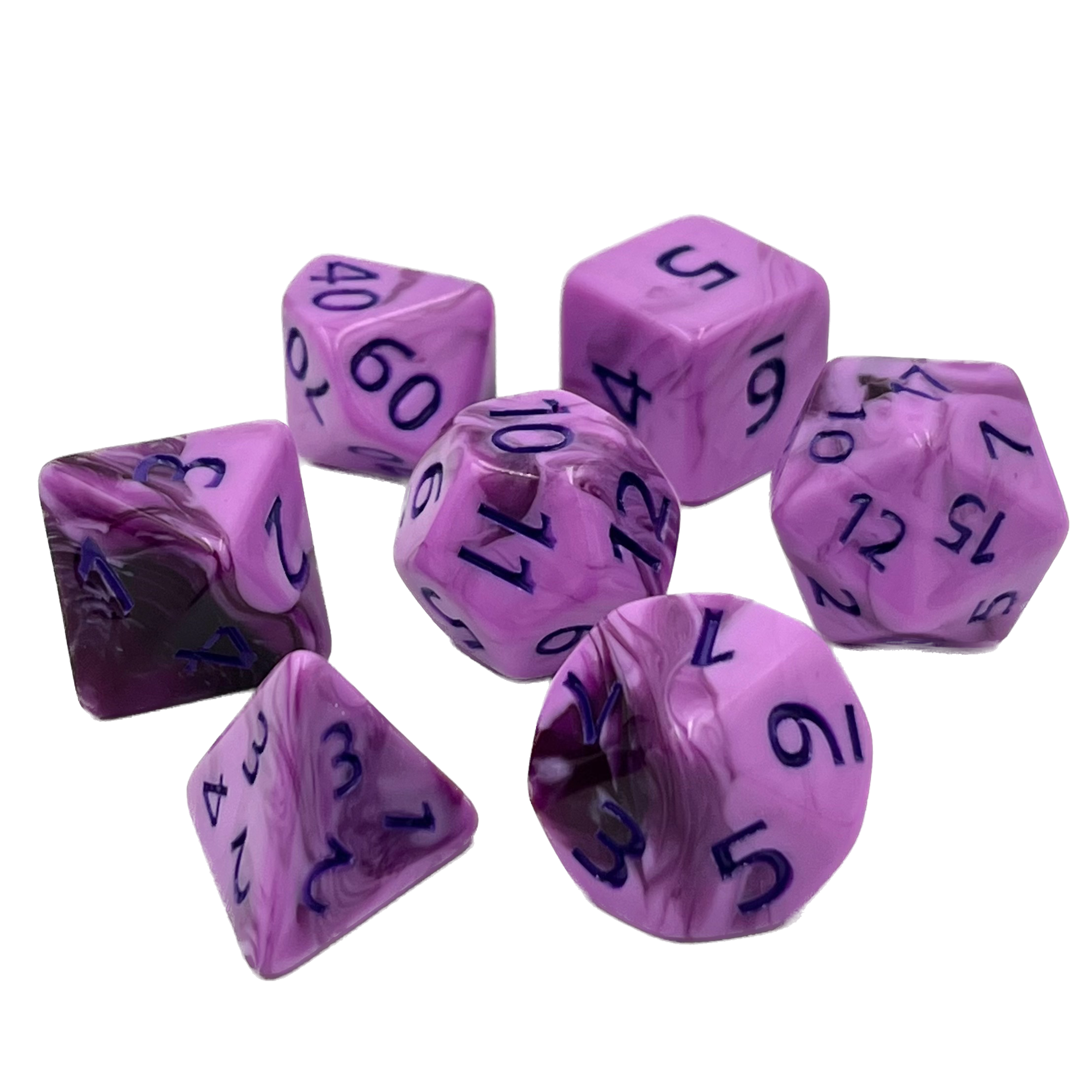 dice4friends-rpg-w-rfelset-cherry-gum-7-teilig-lila-pink image 2