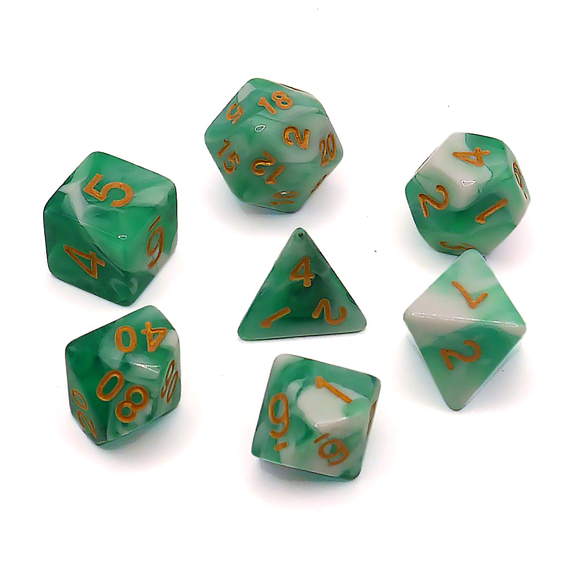 dice4friends-7-teiliges-rpg-w-rfelset-racing-white-mint-gold image 2