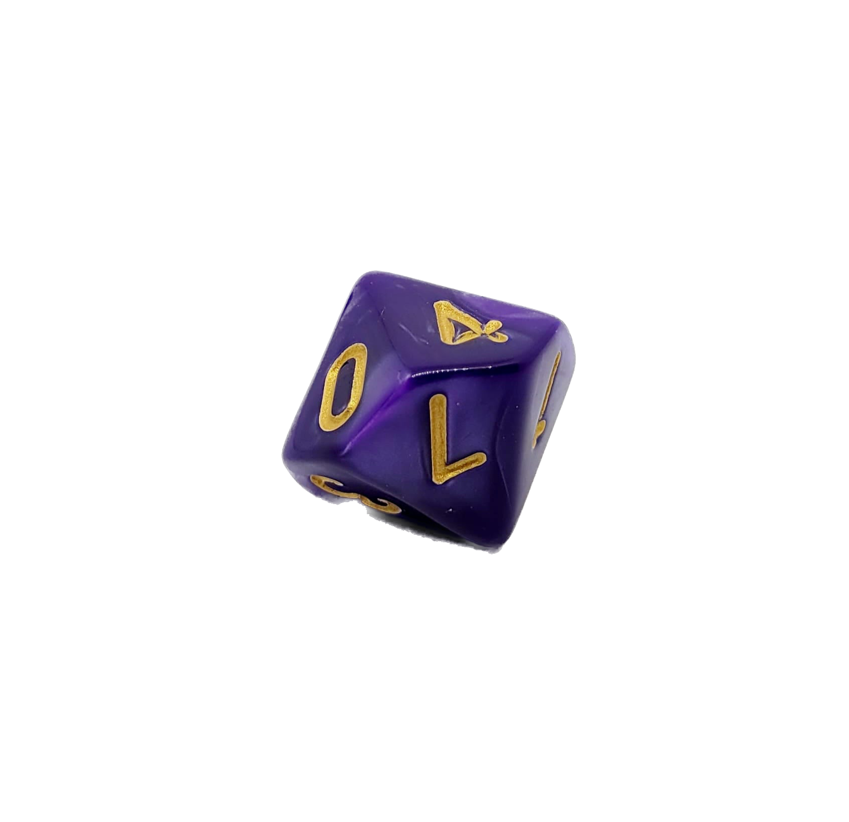 dice4friends-einzelw-rfel-d10-w-rfel-lila-gold-acryl image 2