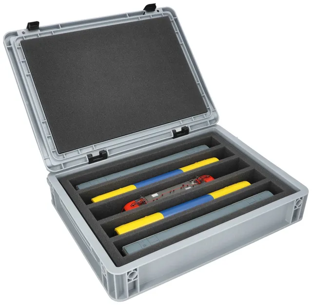 feldherr-model-train-eurobox-40x30-h0-stehend-5-f-cher-set image 1