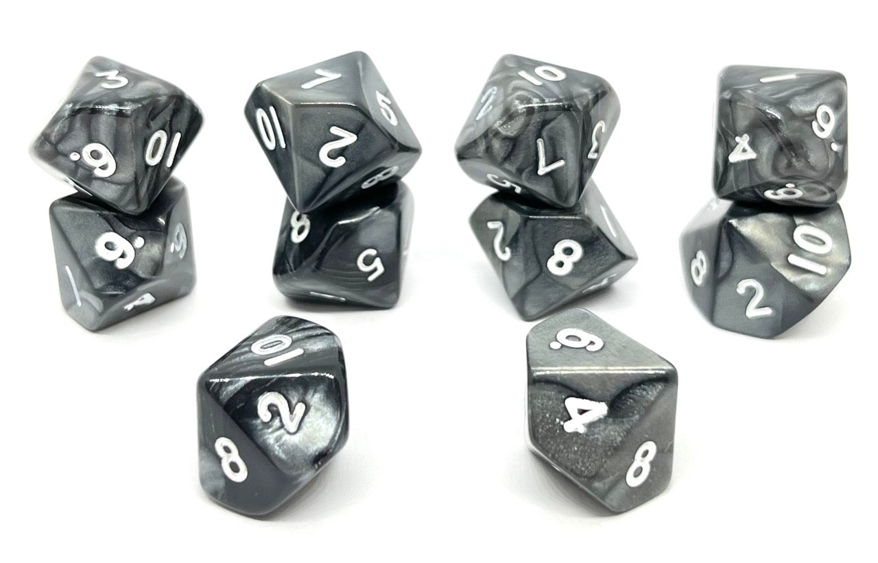 dice4friends-einzelw-rfel-d10-pearl-black-white-10-seitig image 2
