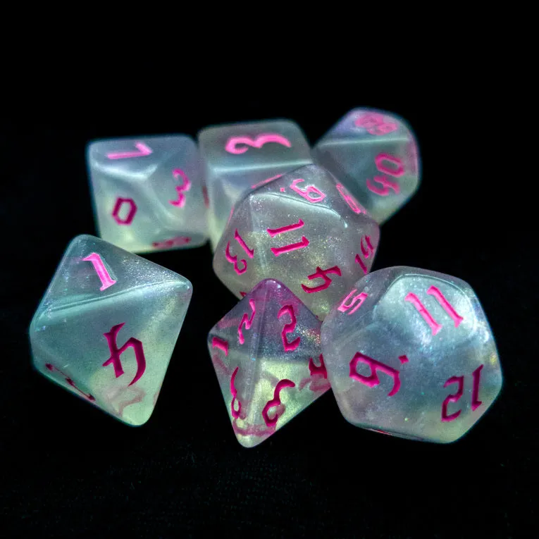 drawlab-rpg-dice-sets-glacier-blue-pink-w-rfelset-7-teilig image 1