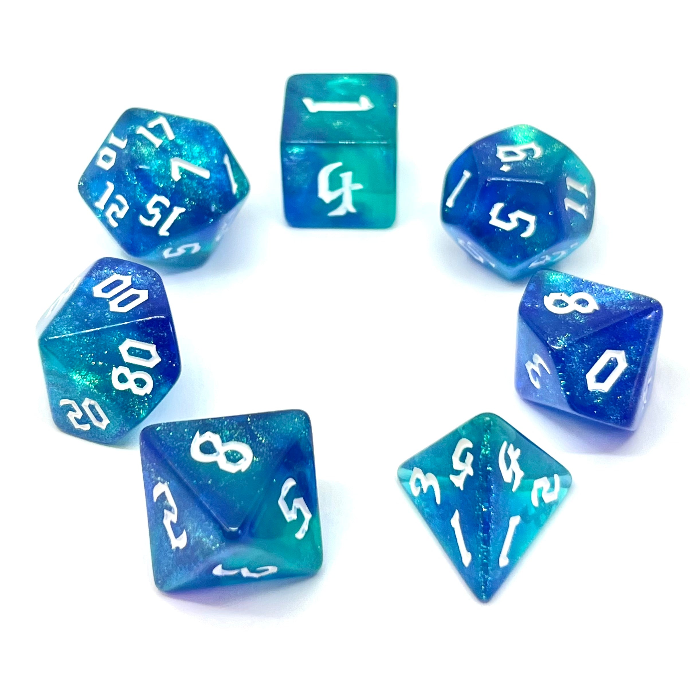 dice4friends-galaxy-saphire-w-rfelset-7-teilig-farbverlauf image 2