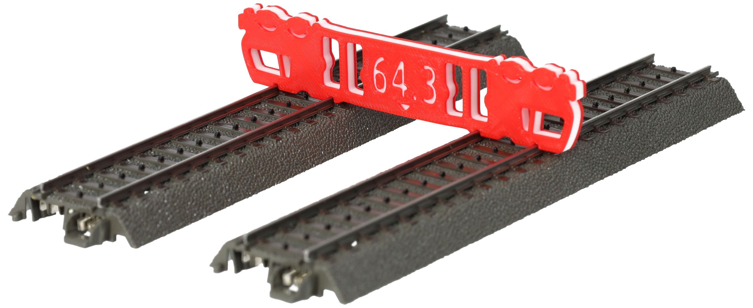 feldherr-parallel-gleislehre-h0-77-5mm-rot-wei-modellbahn image 5