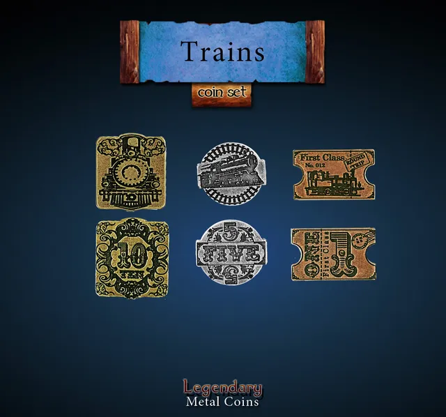 drawlab-legendary-metal-coins-train-units-m-nzset-24-metallm-nzen image 1