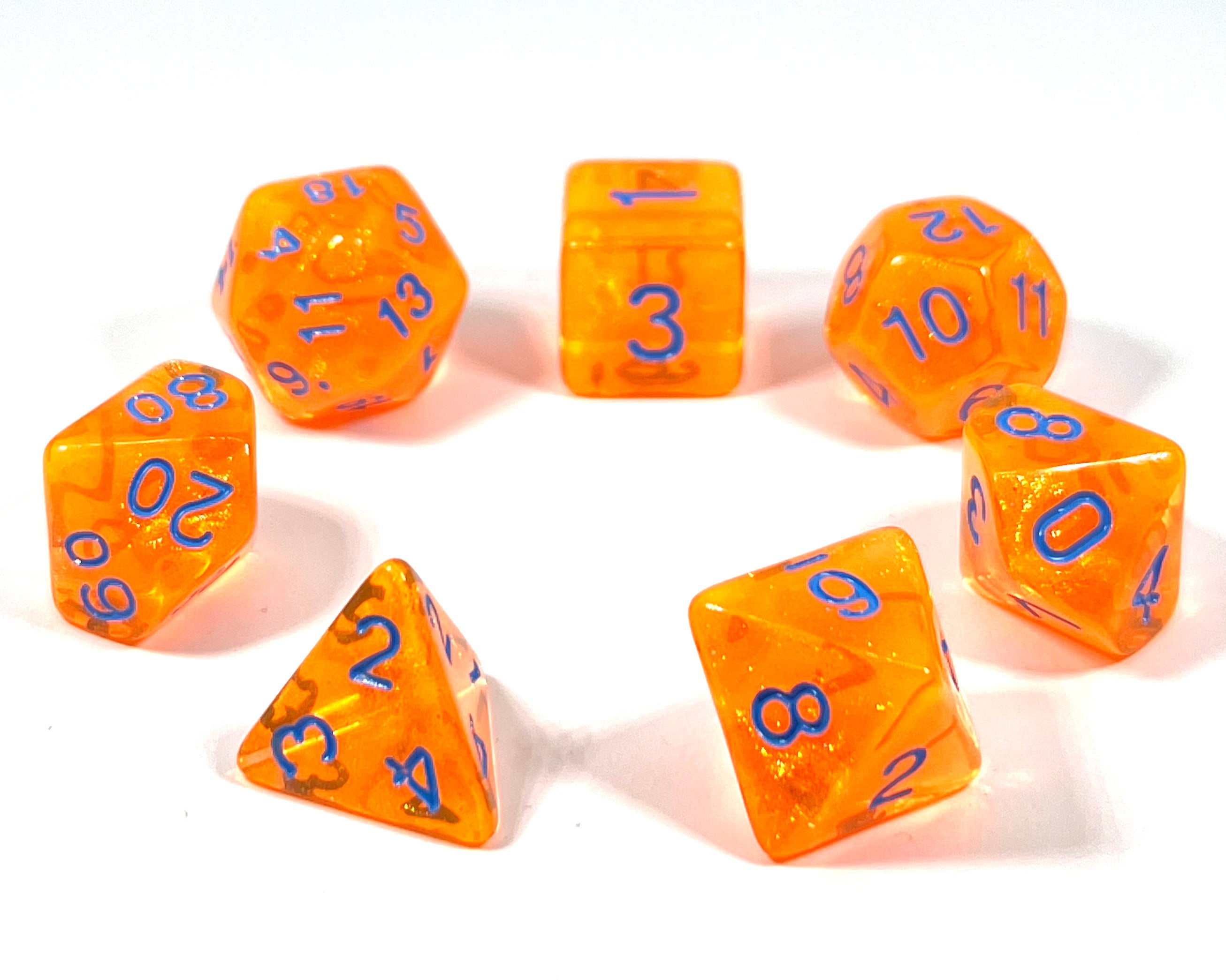 dice4friends-rpg-w-rfelset-galaxy-pumpkin-7-teilig-orange image 2