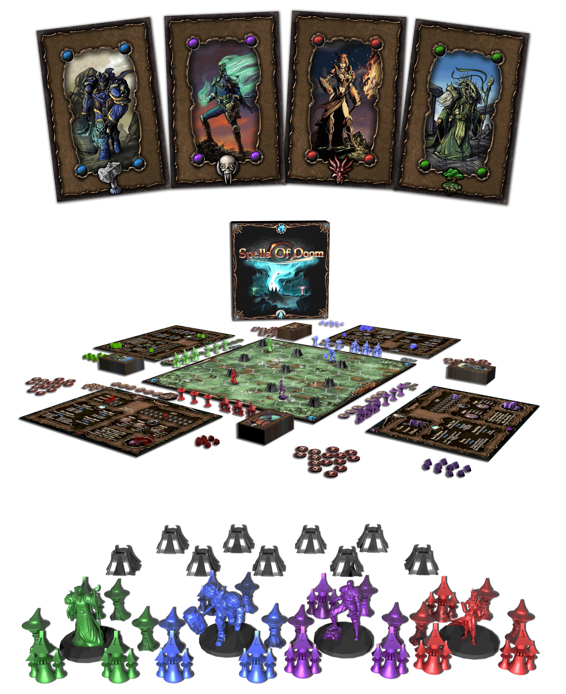 drawlab-games-spells-of-doom-brettspiel-duell-2-4-spieler image 2
