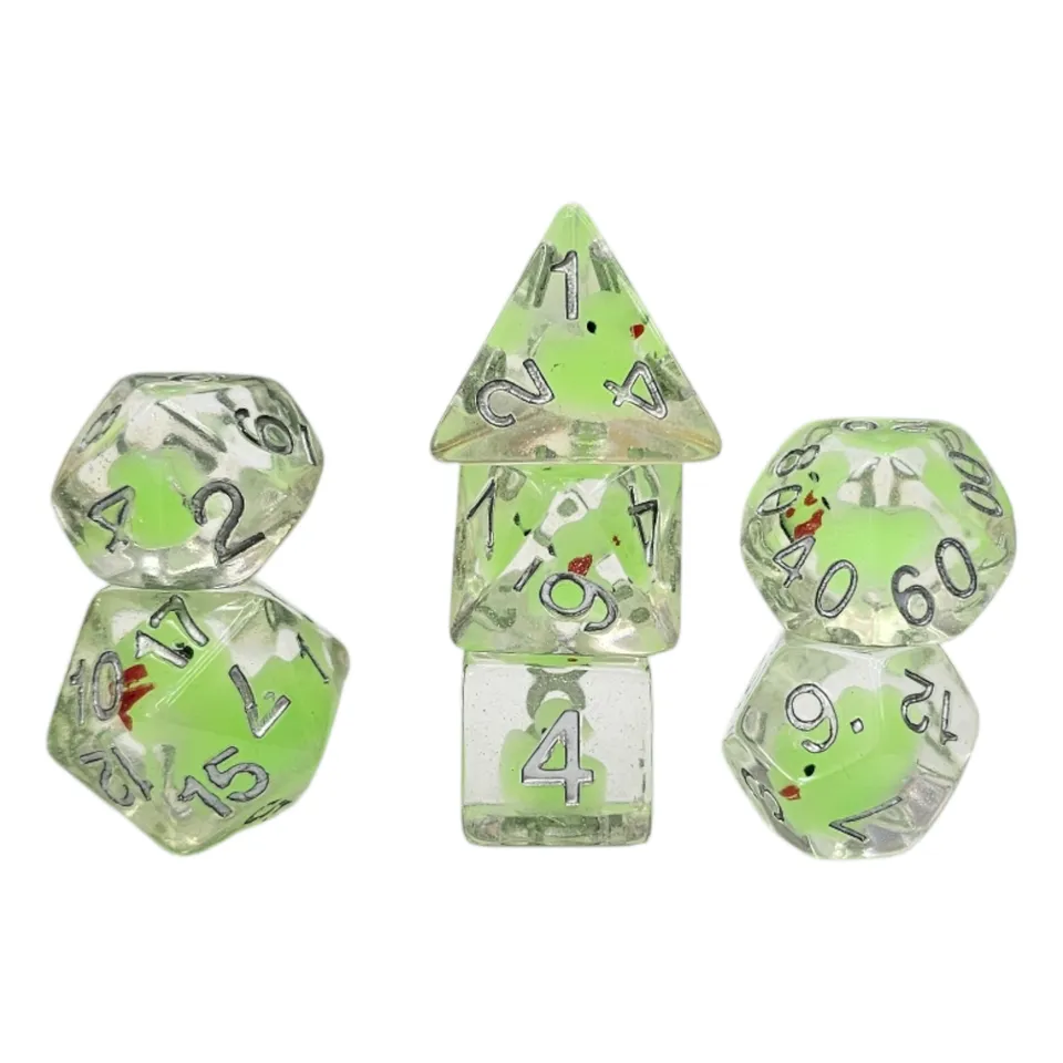 dice4friends-rpg-w-rfelset-glow-duck-w-rfel-7-teilig-transparent image 1