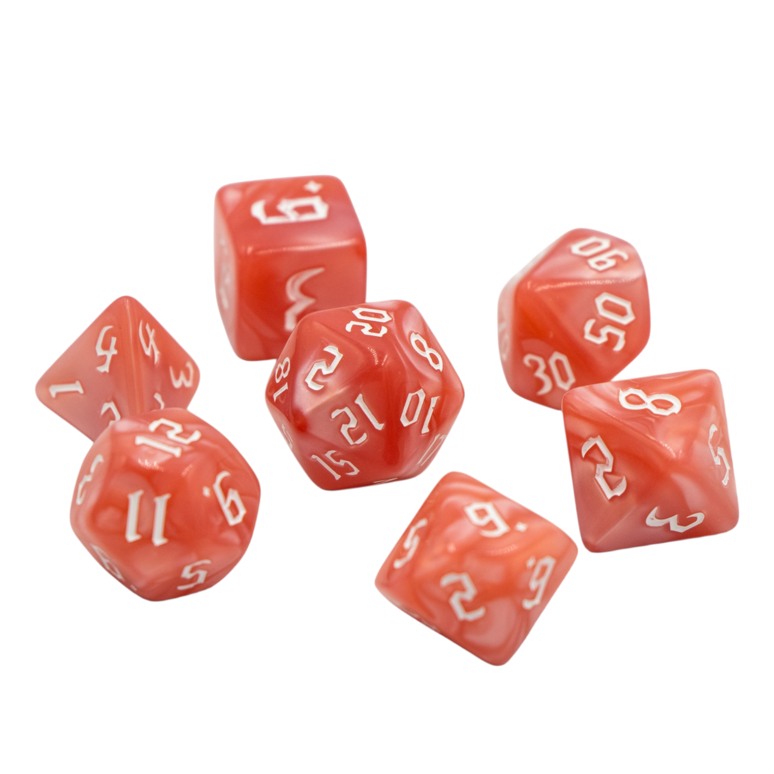 dice4friends-7-teiliges-rpg-w-rfelset-pearl-rose-7-w-rfel image 2