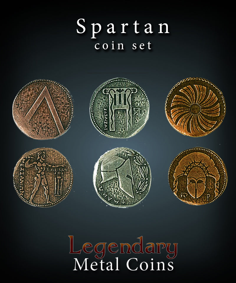 drawlab-legendary-metal-coins-spartan-metallm-nzen-20er-set-antik image 2