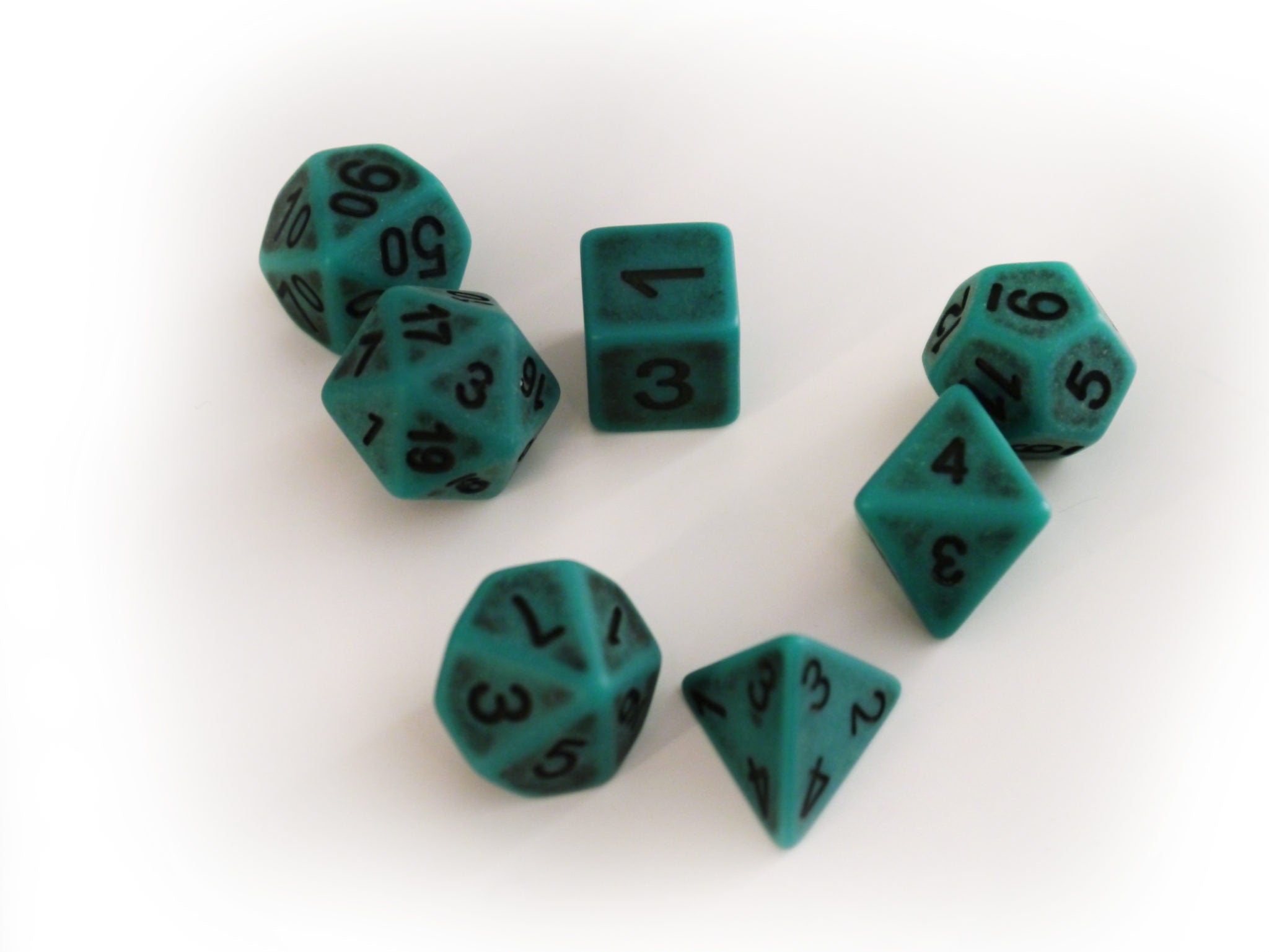 dice4friends-ancient-w-rfelset-green-7-teilig-gr-n-schwarz image 1