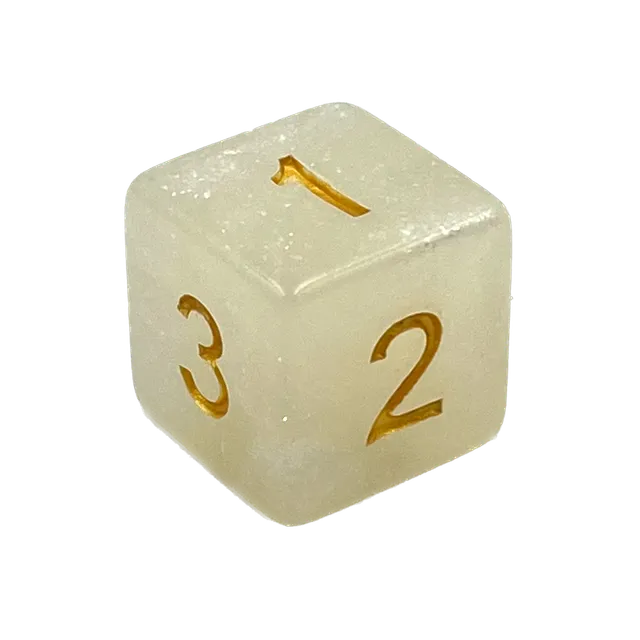 dice4friends-d6-augenw-rfel-d6-galaxy-white-gold-borealis-w6 image 1