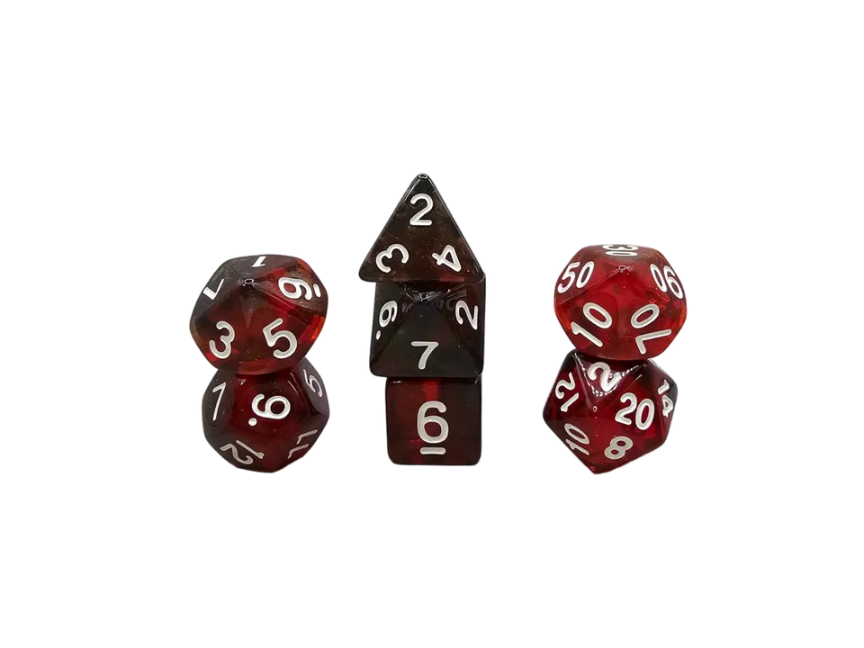 dice4friends-galaxy-lava-7-teiliges-rpg-w-rfelset-glitzer image 1