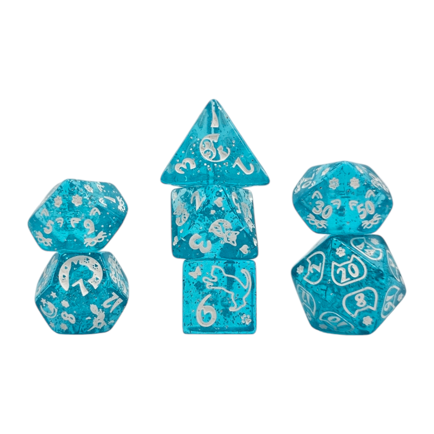 dice4friends-galaxy-cat-blue-w-rfelset-7-teilig-blau image 1