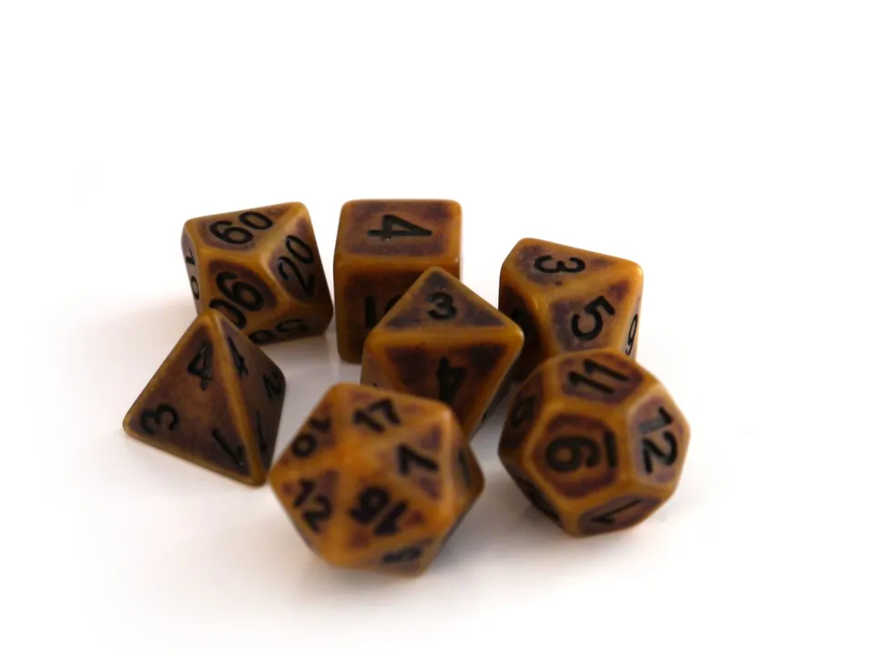 dice4friends-ancient-gold-rpg-w-rfelset-7-teilig-antik image 1