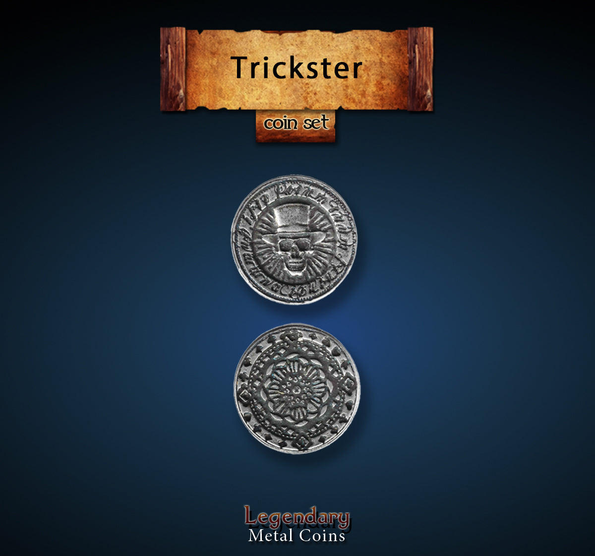 drawlab-legendary-metal-coins-trickster-m-nzen-12er-set image 1