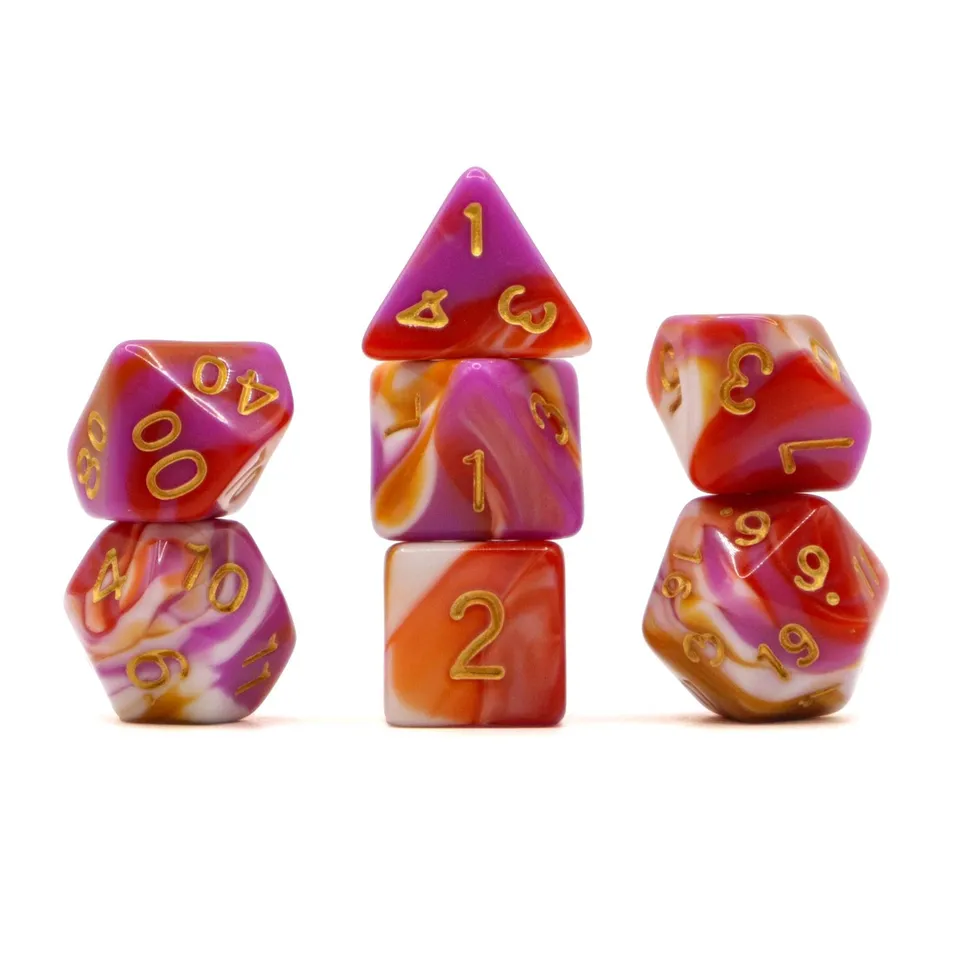 dice4friends-gini-w-rfelset-7-teilig-pink-orange-wei image 1
