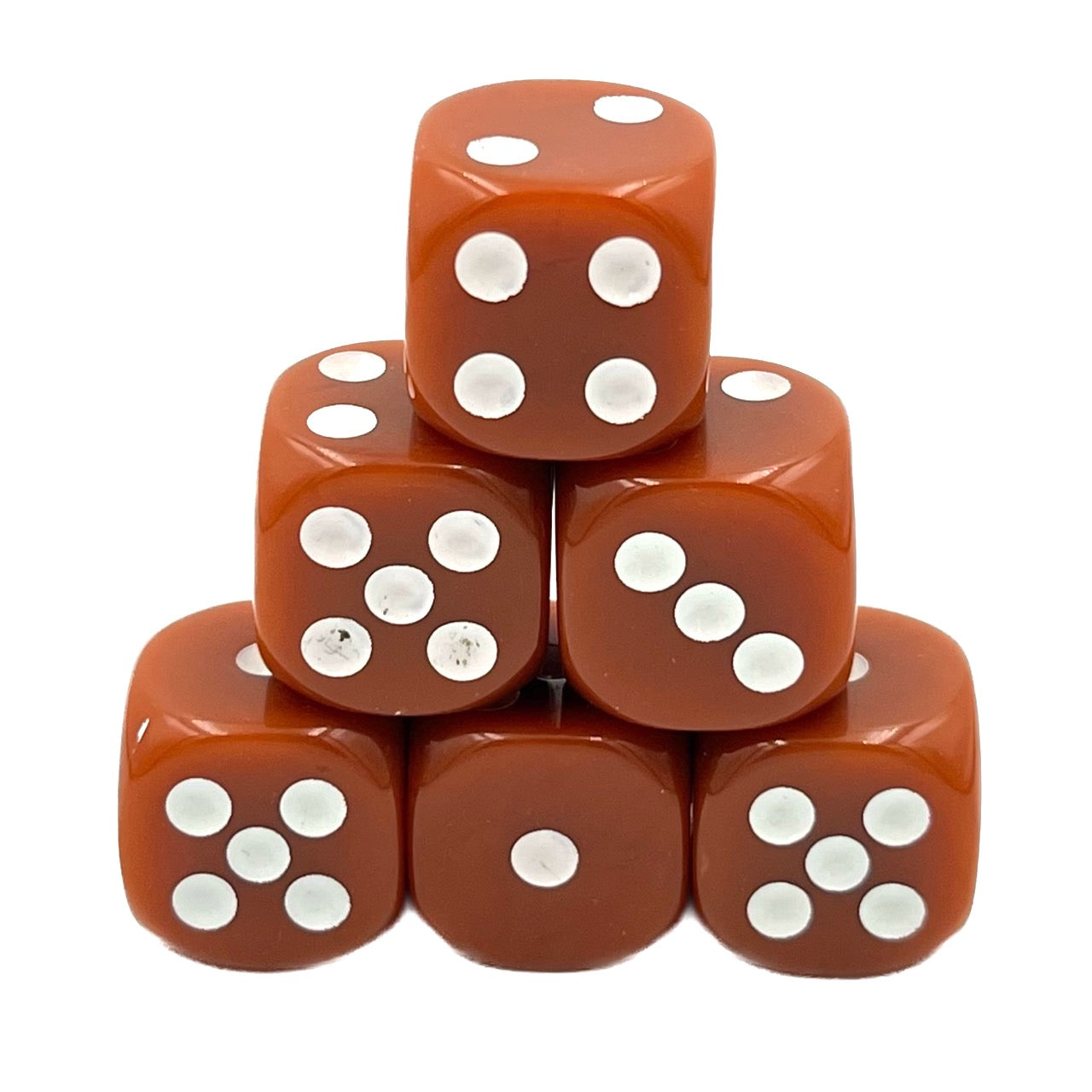 dice4friends-d6-w-rfelset-opaque-brown-6-w-rfel-16mm image 1