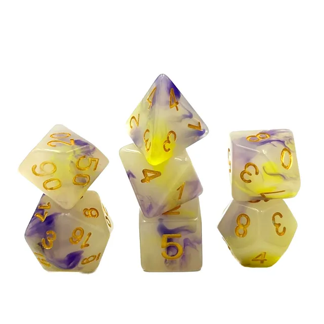 dice4friends-creamy-iris-w-rfelset-7-teilig-milchig-gold image 1