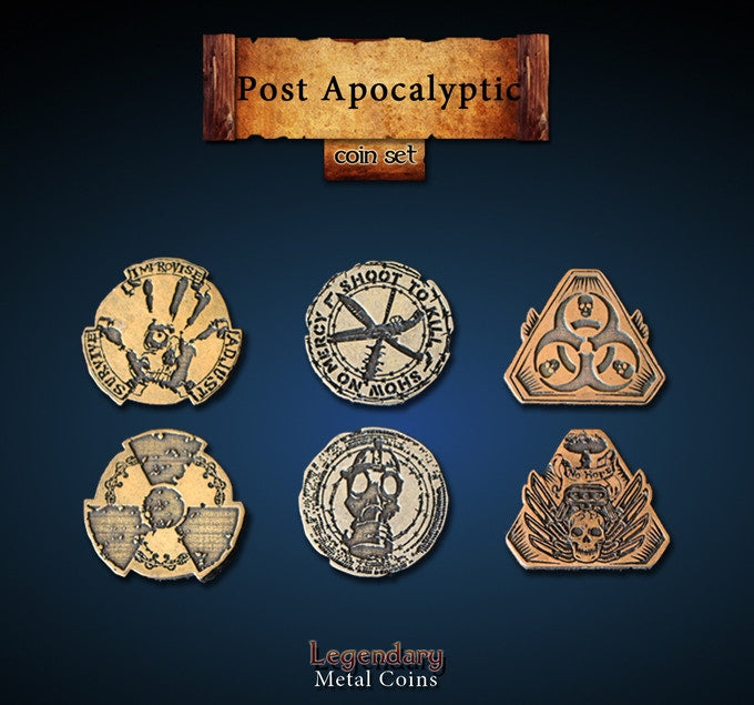 drawlab-legendary-metal-coins-post-apocalyptic-metallm-nzen-20er image 1