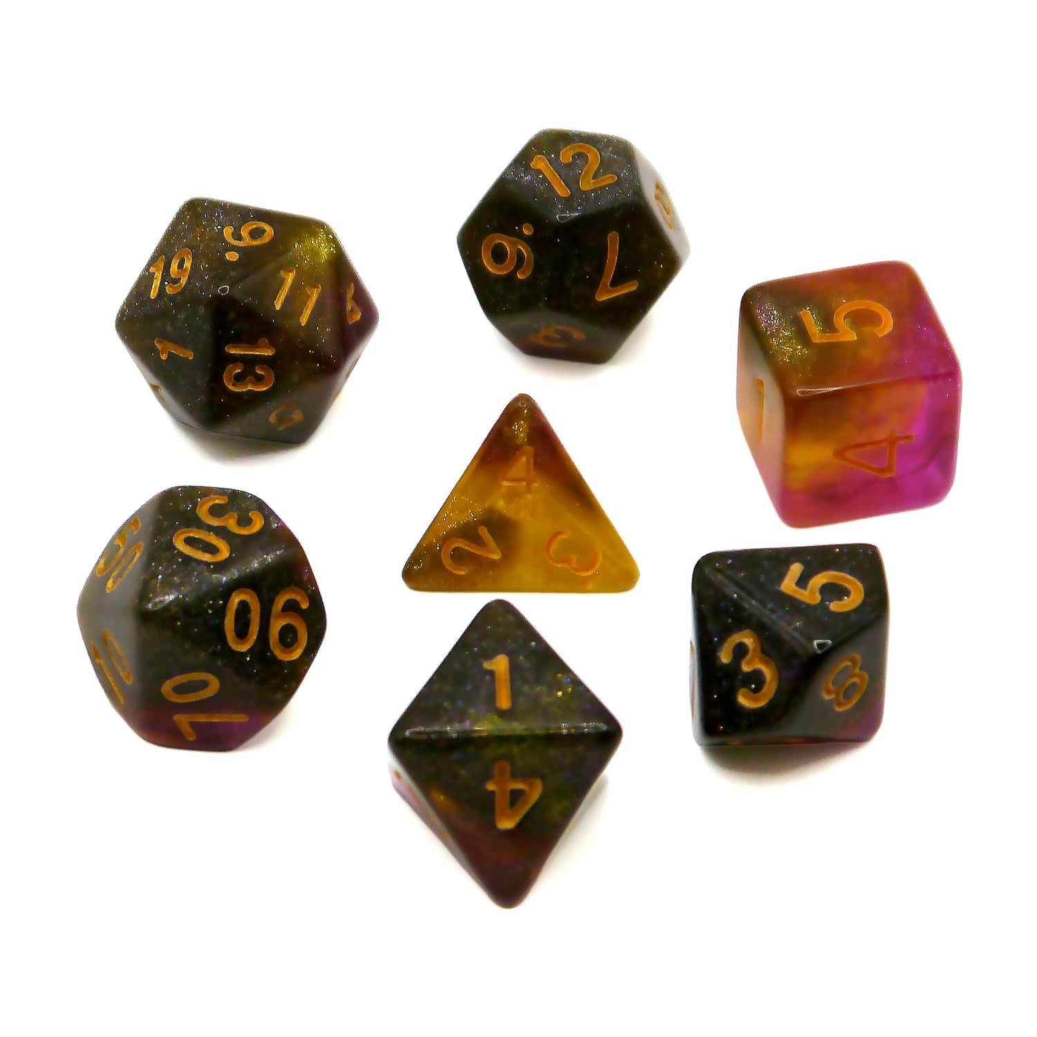 dice4friends-galaxy-w-rfelset-turmalin-7-teilig-gelb-pink-gr-n image 2