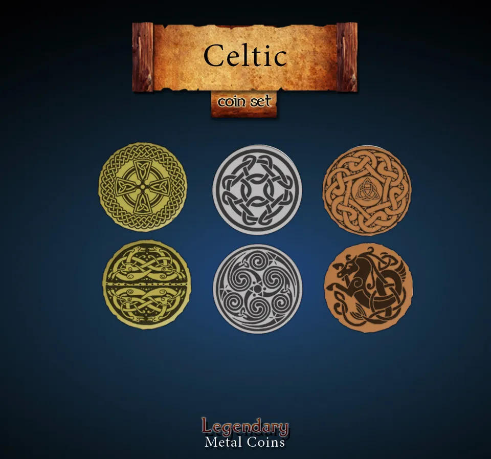 drawlab-legendary-metal-coins-celtic-coin-set-m-nzset-20-m-nzen image 1