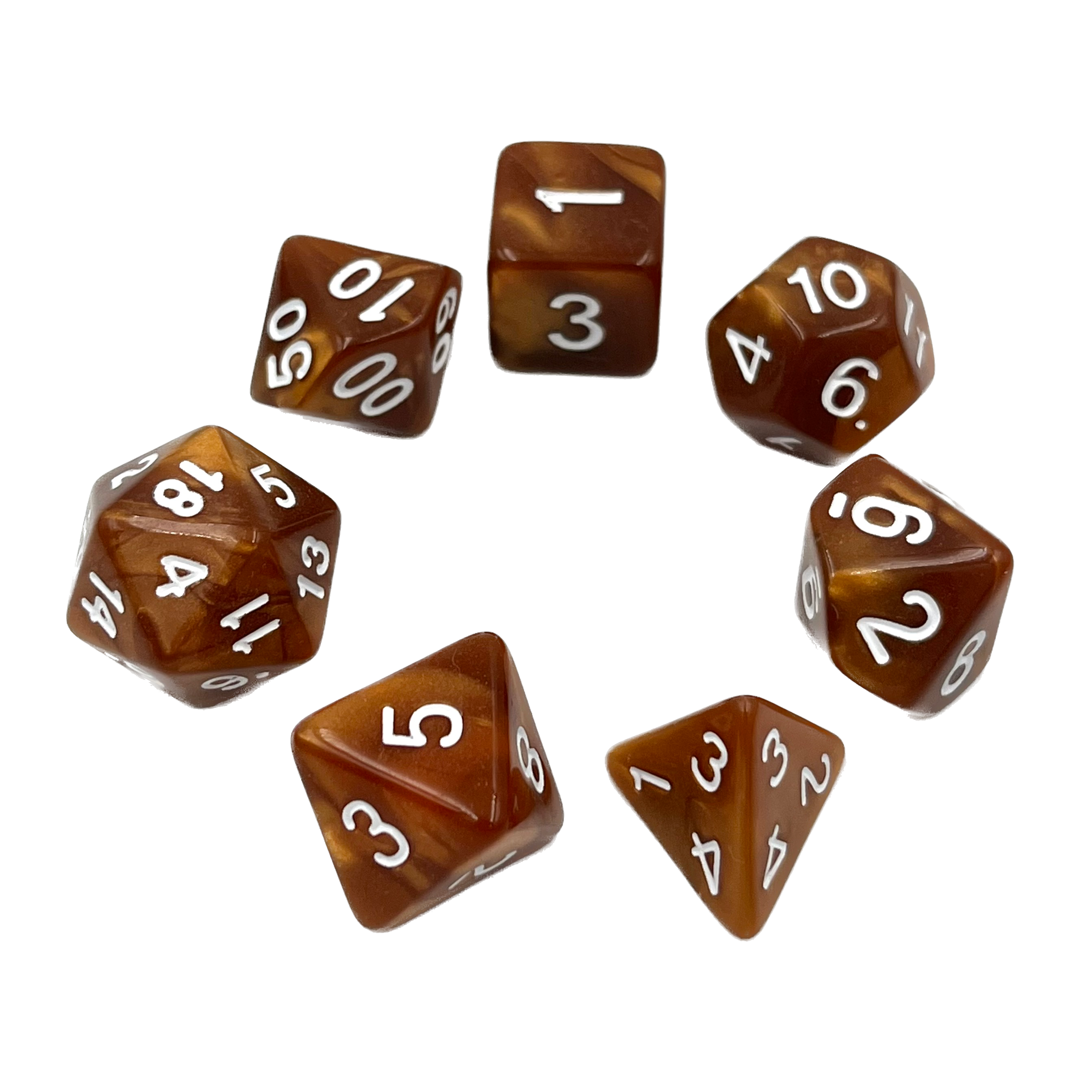 dice4friends-pearl-copper-7-teiliges-w-rfelset-kupfer image 2
