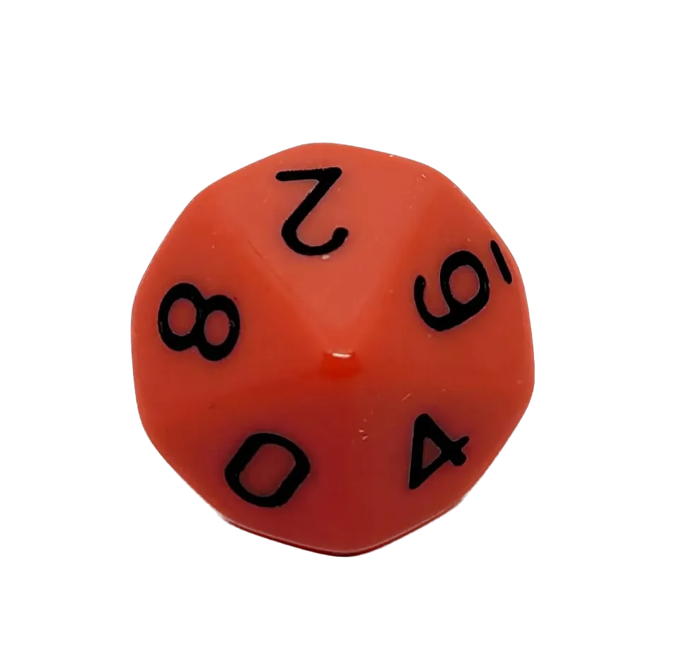 dice4friends-einzelw-rfel-d10-rot-schwarz-w10-0-9 image 1