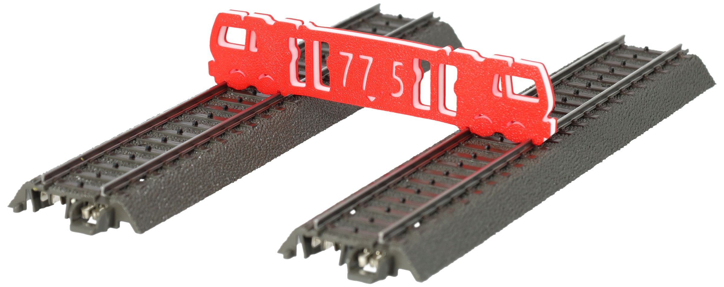 feldherr-parallel-gleislehre-h0-77-5mm-rot-wei-modellbahn image 3