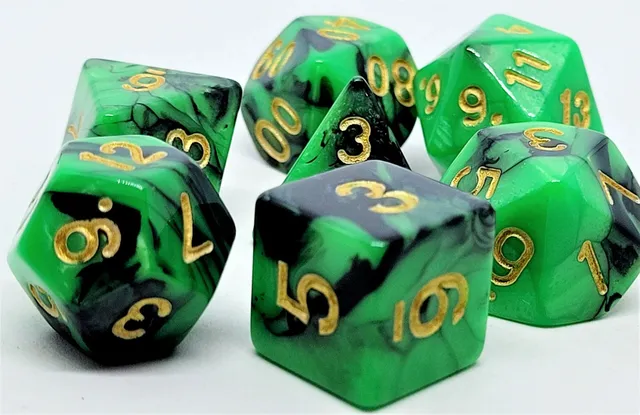 dice4friends-rpg-w-rfelset-7-teilig-racing-green-black-gold image 1
