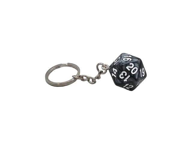 dice4friends-d20-spindown-keychain-black-schl-sselanh-nger-w20 image 1