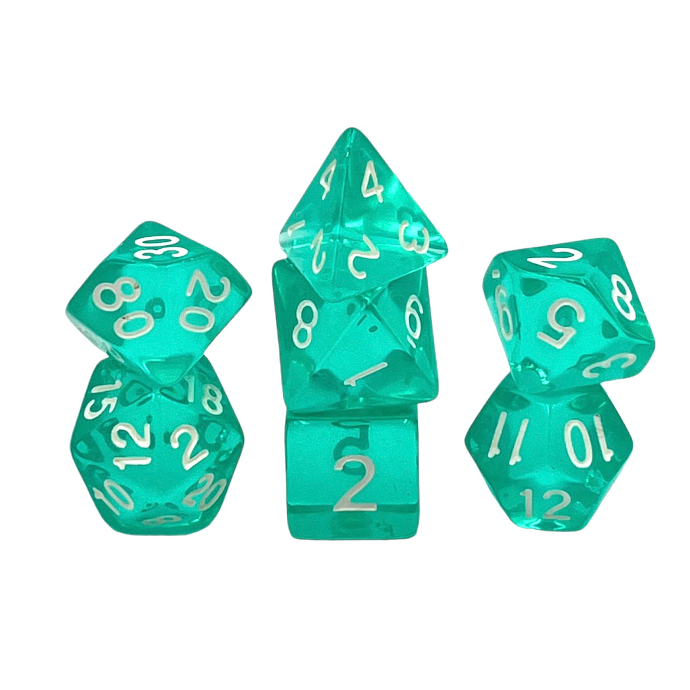 dice4friends-rpg-w-rfelset-7-teilig-transparent-ice-mint image 1