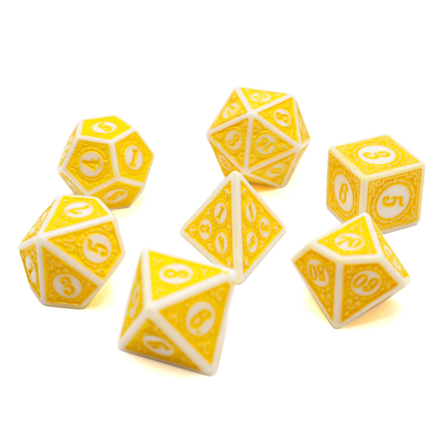 dice4friends-magic-flame-lemon-w-rfelset-7-teilig-gelb image 2