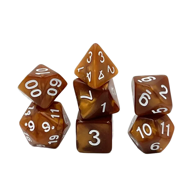 dice4friends-pearl-copper-7-teiliges-w-rfelset-kupfer image 1