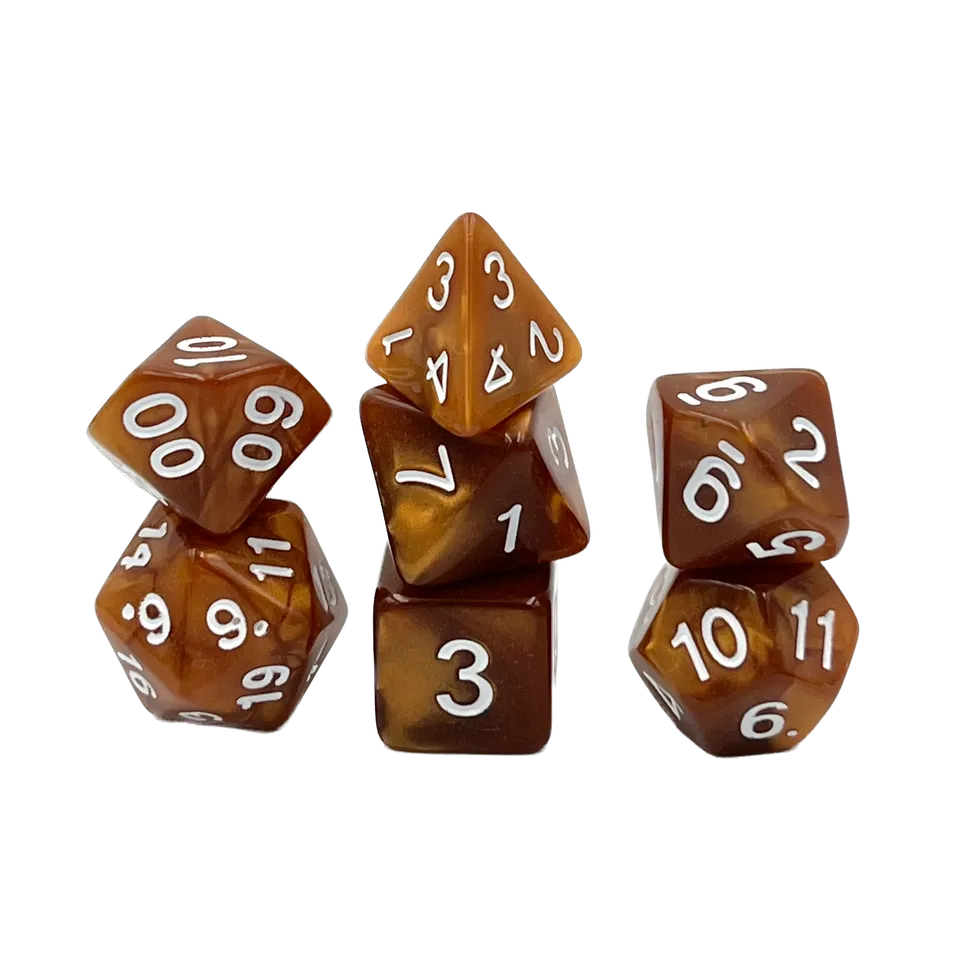 dice4friends-pearl-copper-7-teiliges-w-rfelset-kupfer image 1