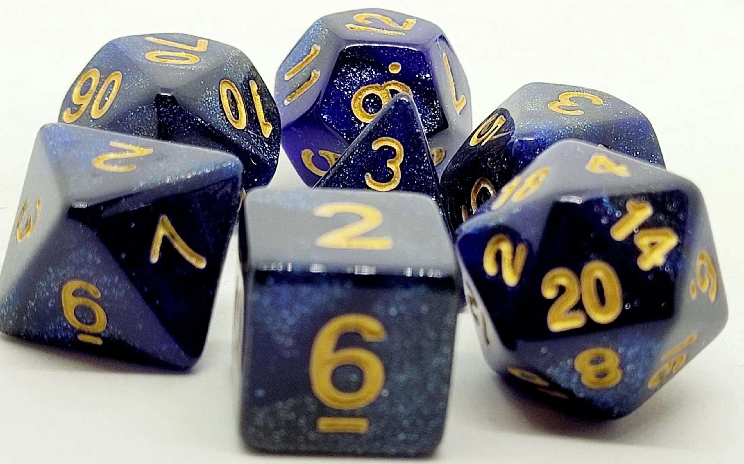 dice4friends-galaxy-blue-w-rfelset-7-teilig-blau-gold image 1