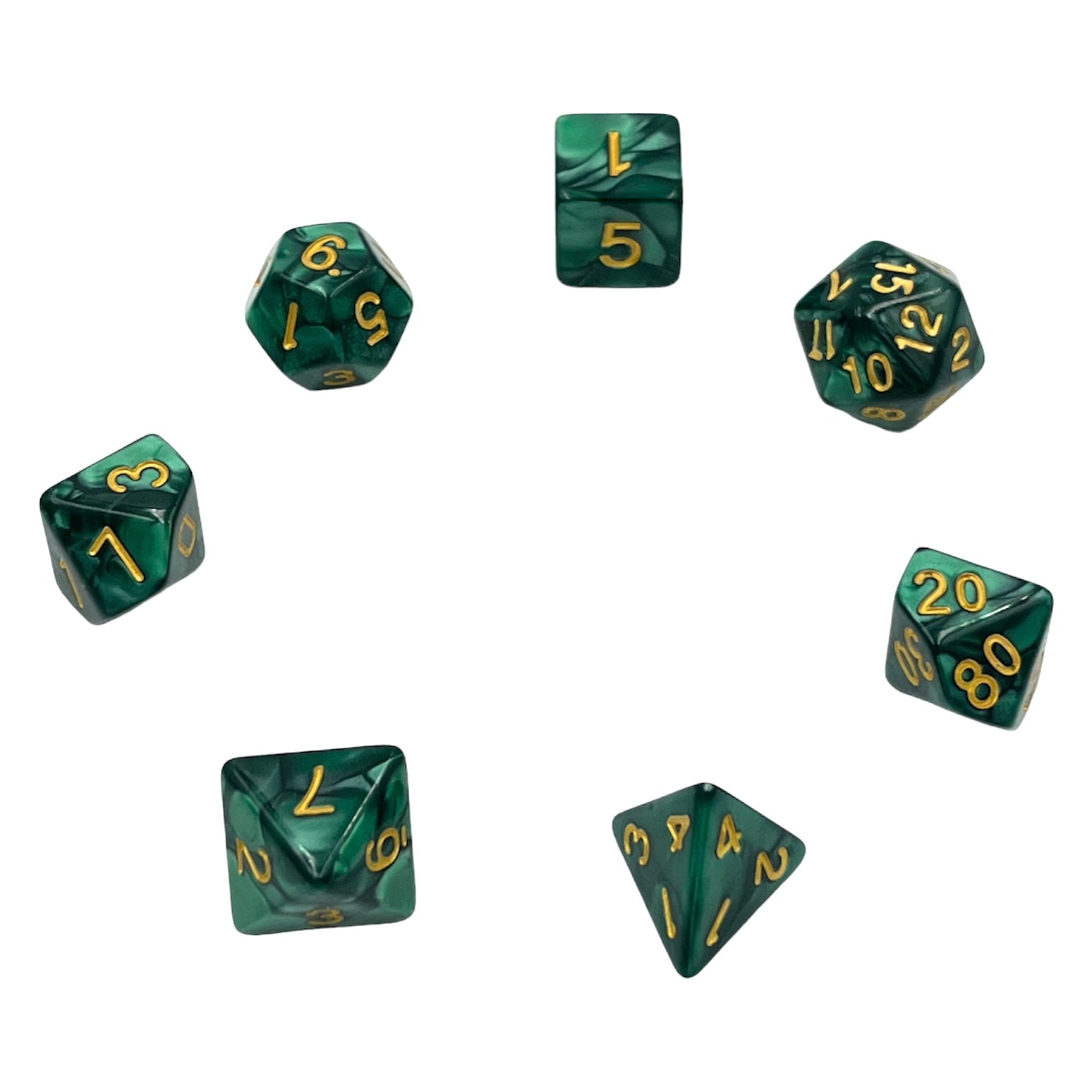 dice4friends-rpg-w-rfelset-7-teilig-pearl-forest-green-dunkel image 2