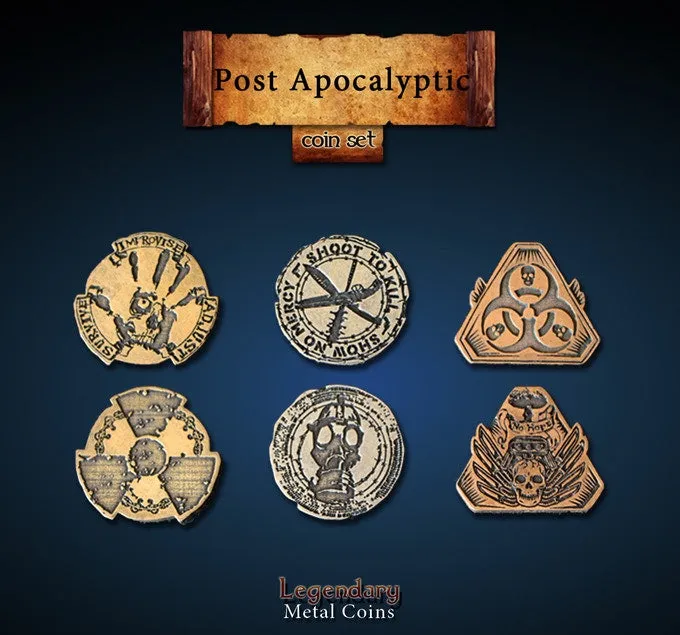drawlab-legendary-metal-coins-post-apocalyptic-metallm-nzen-20er image 1