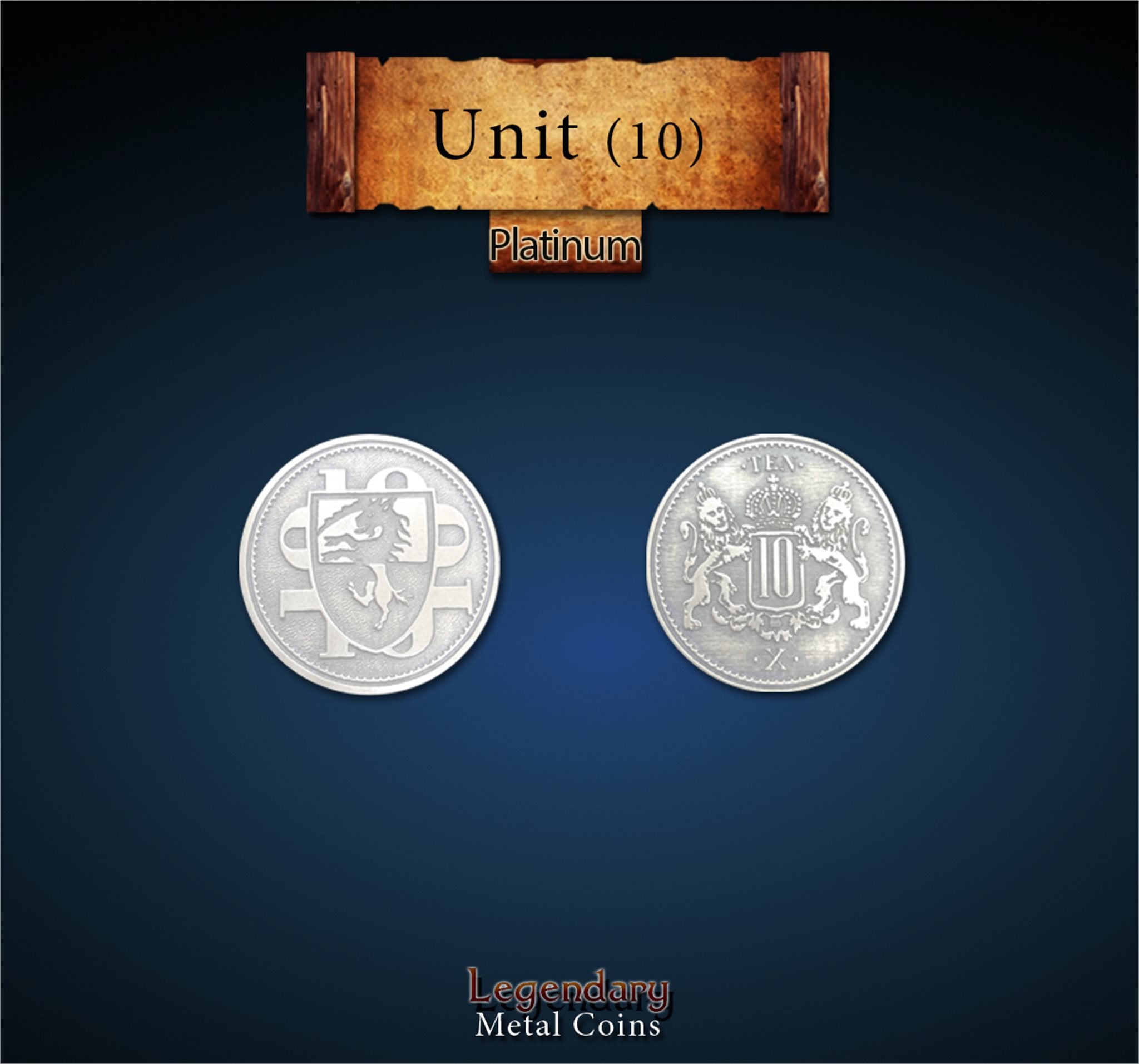 drawlab-legendary-metal-coins-units-platinum-coin-10-metallm-nze image 1